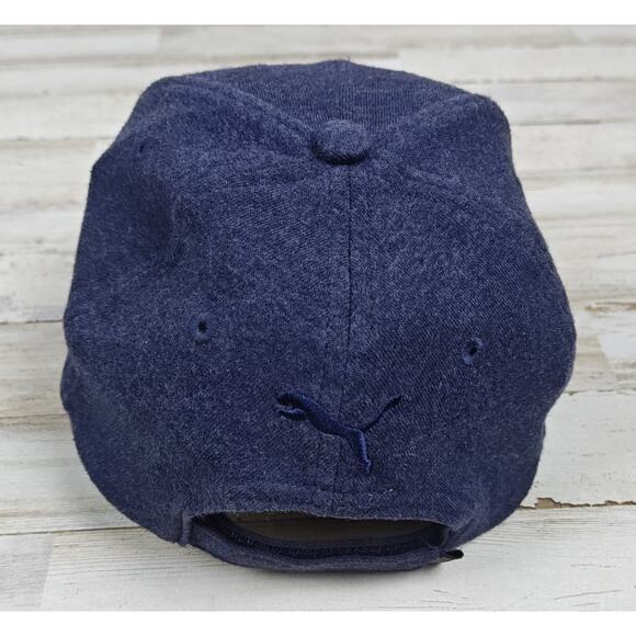PUMA Dark Blue Hook&Loop Strap Back Hat/Cap Men’s/Women's Size OSFA - Picture 2 of 7